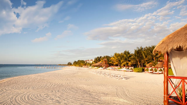 Cabanas on the beach