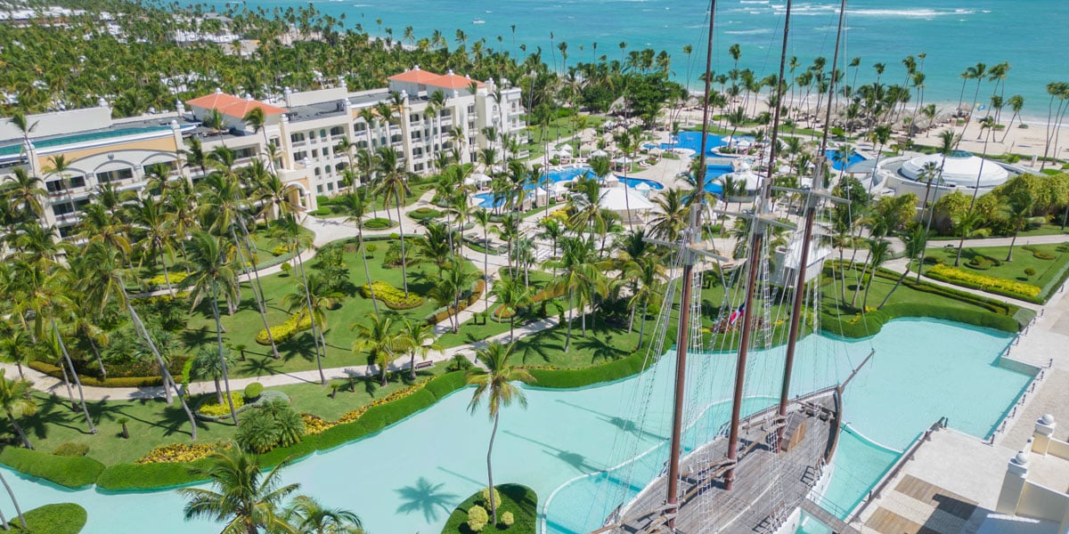 Aerial view of JOIA Bávaro resort